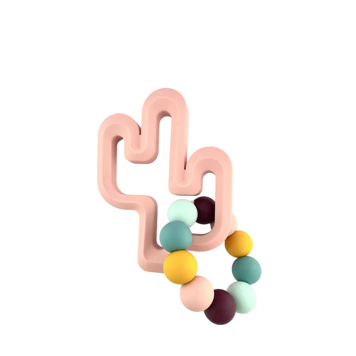 Silicone Teether Cactus- Blush