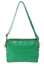 Load image into Gallery viewer, Ella Emerald Leather Handbag - Emerald Green
