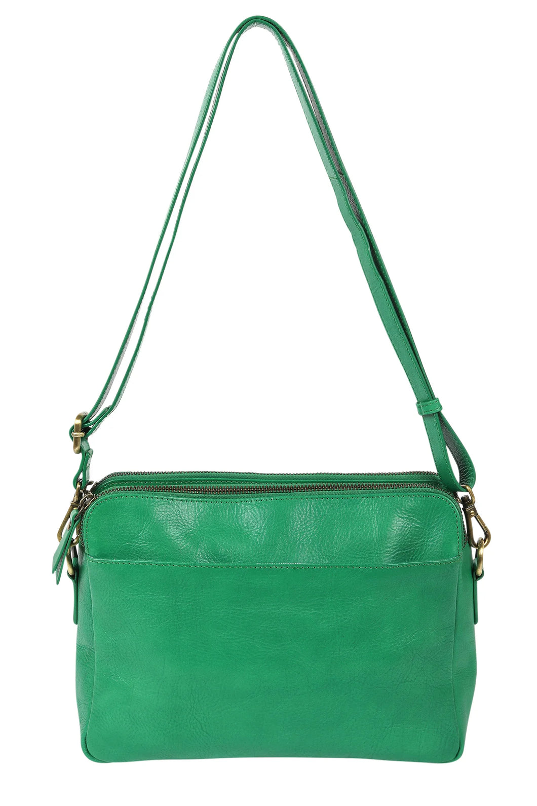 Ella Emerald Leather Handbag - Emerald Green