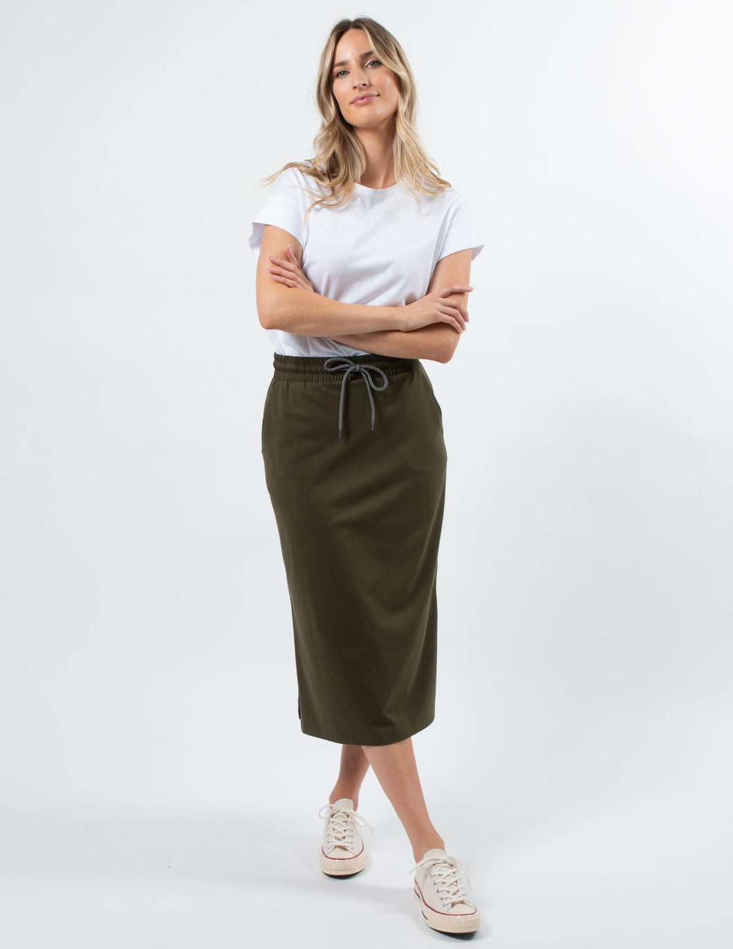 Essentials Skirt - Stella and Gemma Khaki