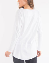 Load image into Gallery viewer, Elm Lifestyle- Long Sleeve Tee - White

