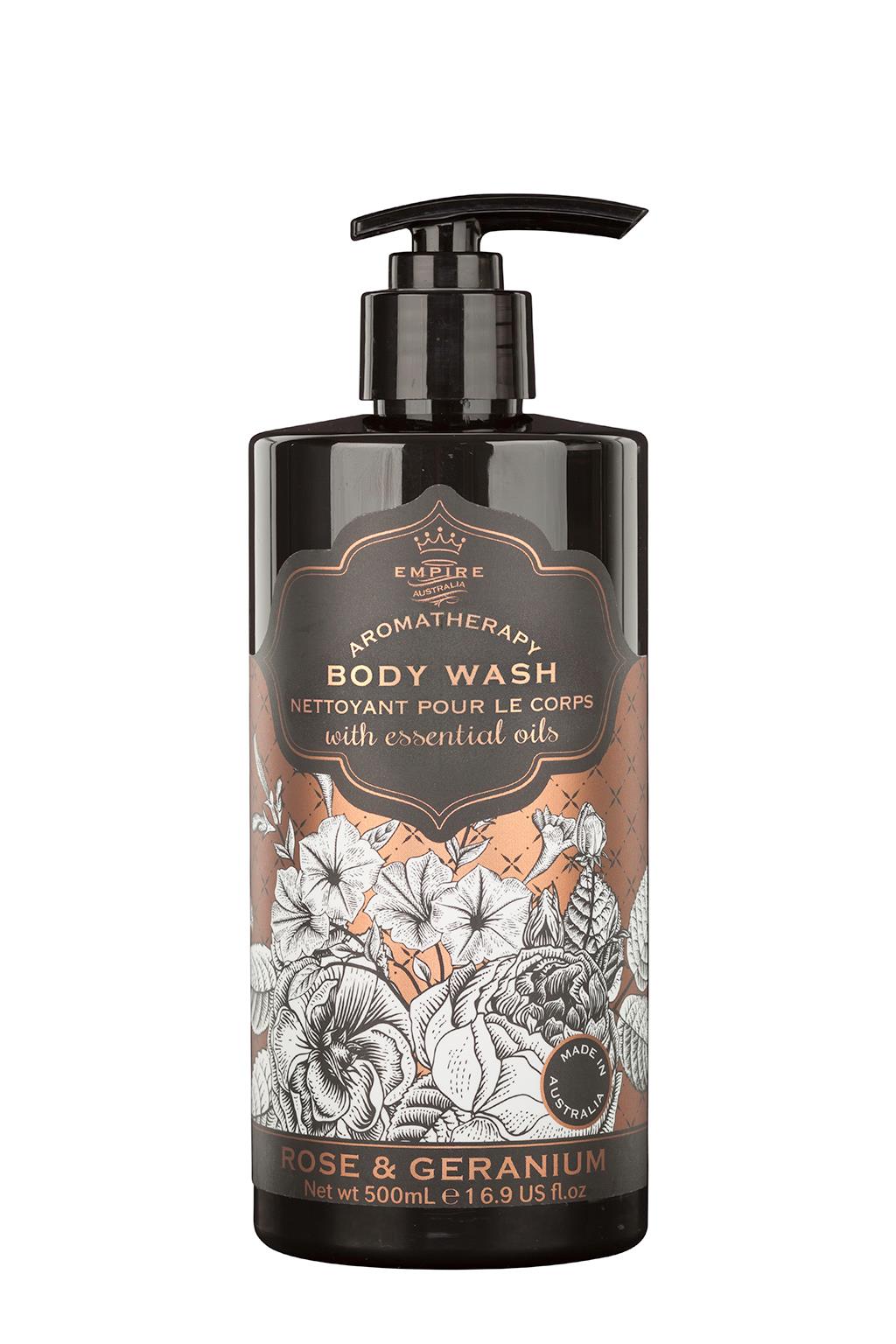 Rose & Geranium Body Wash 500ml