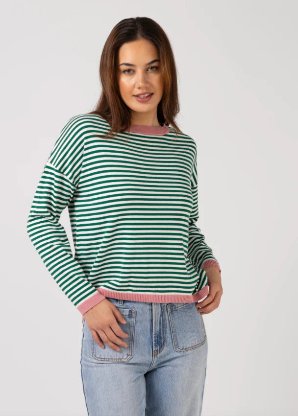 Stella and Gemma Street Jumper - Emerald